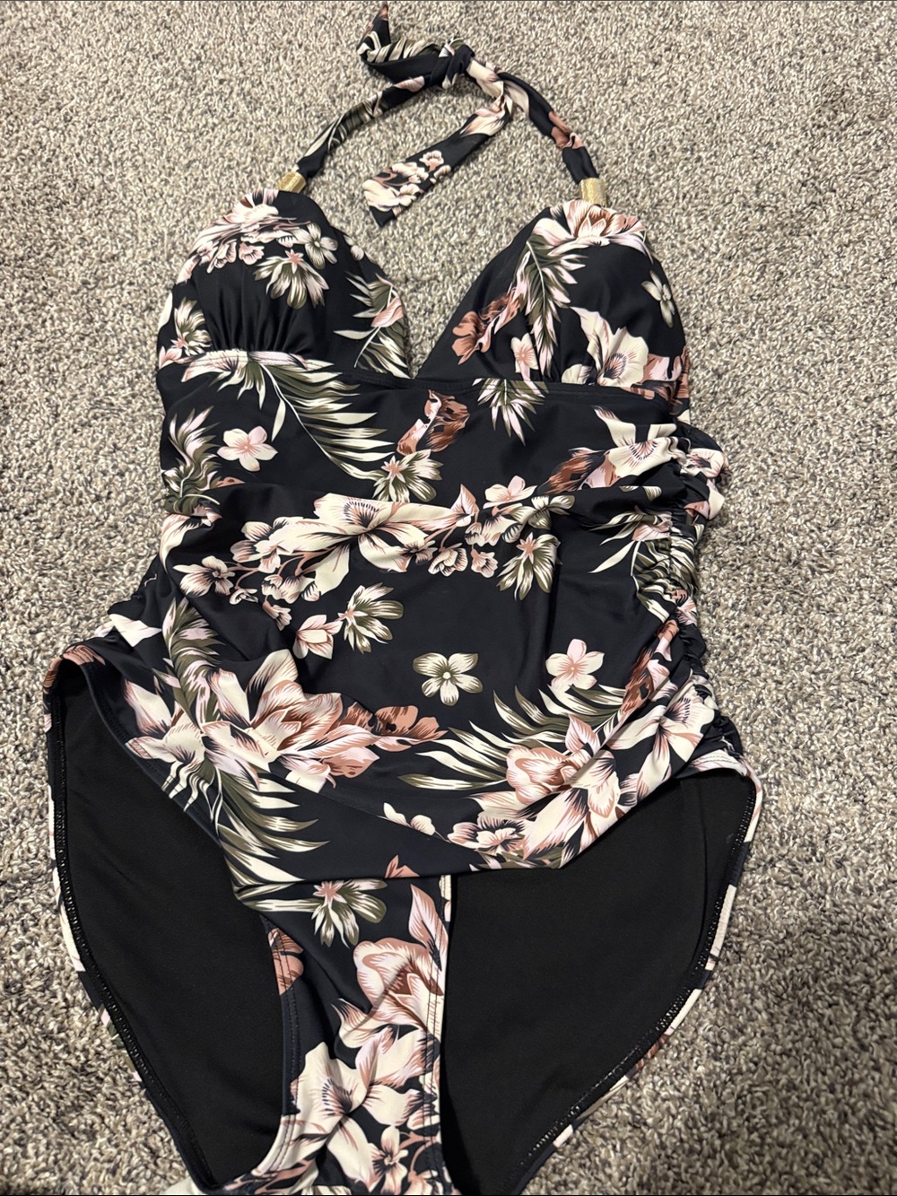 Floral swim suit-one piece
